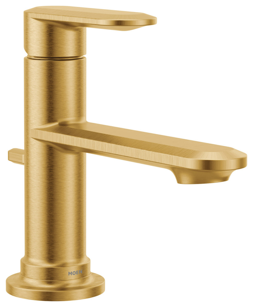 Moen 6504 Greenfield 1.2 GPM 1 Hole Bathroom Faucet - Brushed Gold