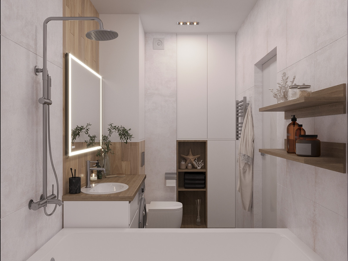 Современный интерьер с сканди нотками