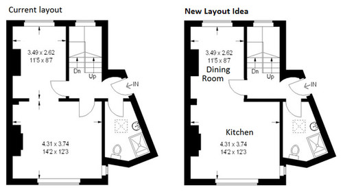 Changing Living Room / Kitchen Layout