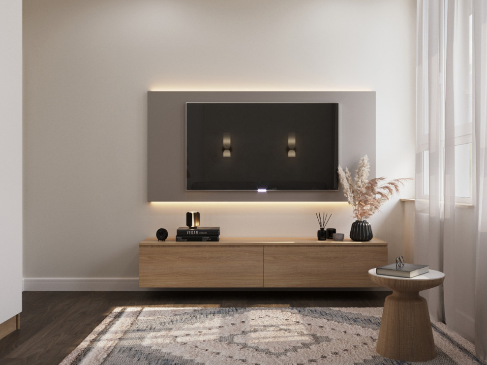 Гостевая комната в скандинавском стиле в ЖК "Скандинавия" Москва