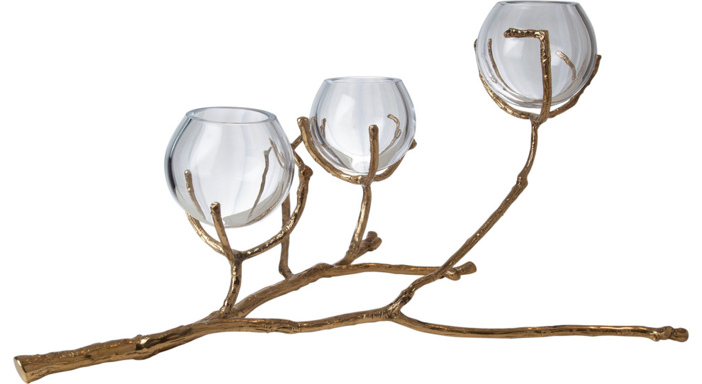 Twig Vase Holder, Large Contemporary Vases by HedgeApple Houzz