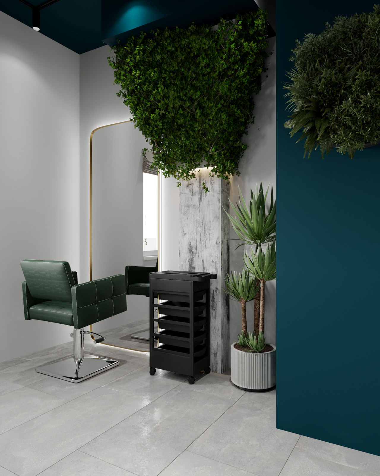 Коммерция. Салон красоты KUTIKULA 105 м². Проект разработан за 1 неделю