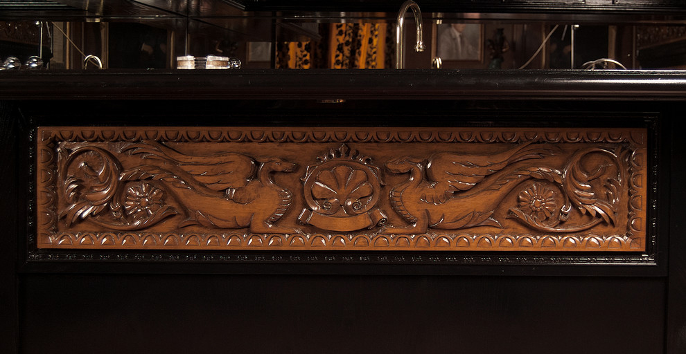 Wood Paneled Library Traditional Other by Aspen Associates LLC