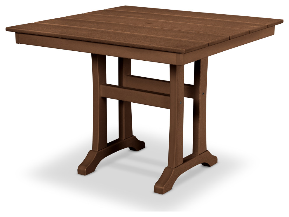 Trex Outdoor Farmhouse 37" Dining Table Transitional Outdoor Dining