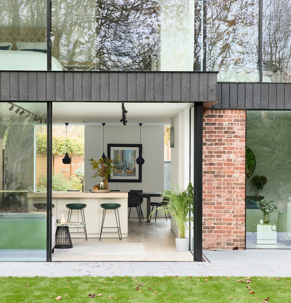 Design ideas for a victorian patio in Oxfordshire.