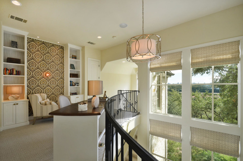 Inspiration for a transitional hallway remodel in Austin