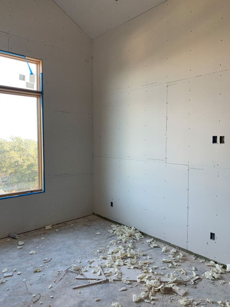 Inspiration for a transitional home design remodel in Austin