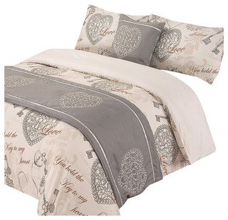 Antoinette Complete Bed In A Bag Duvet Set With Pillowcase Duvet