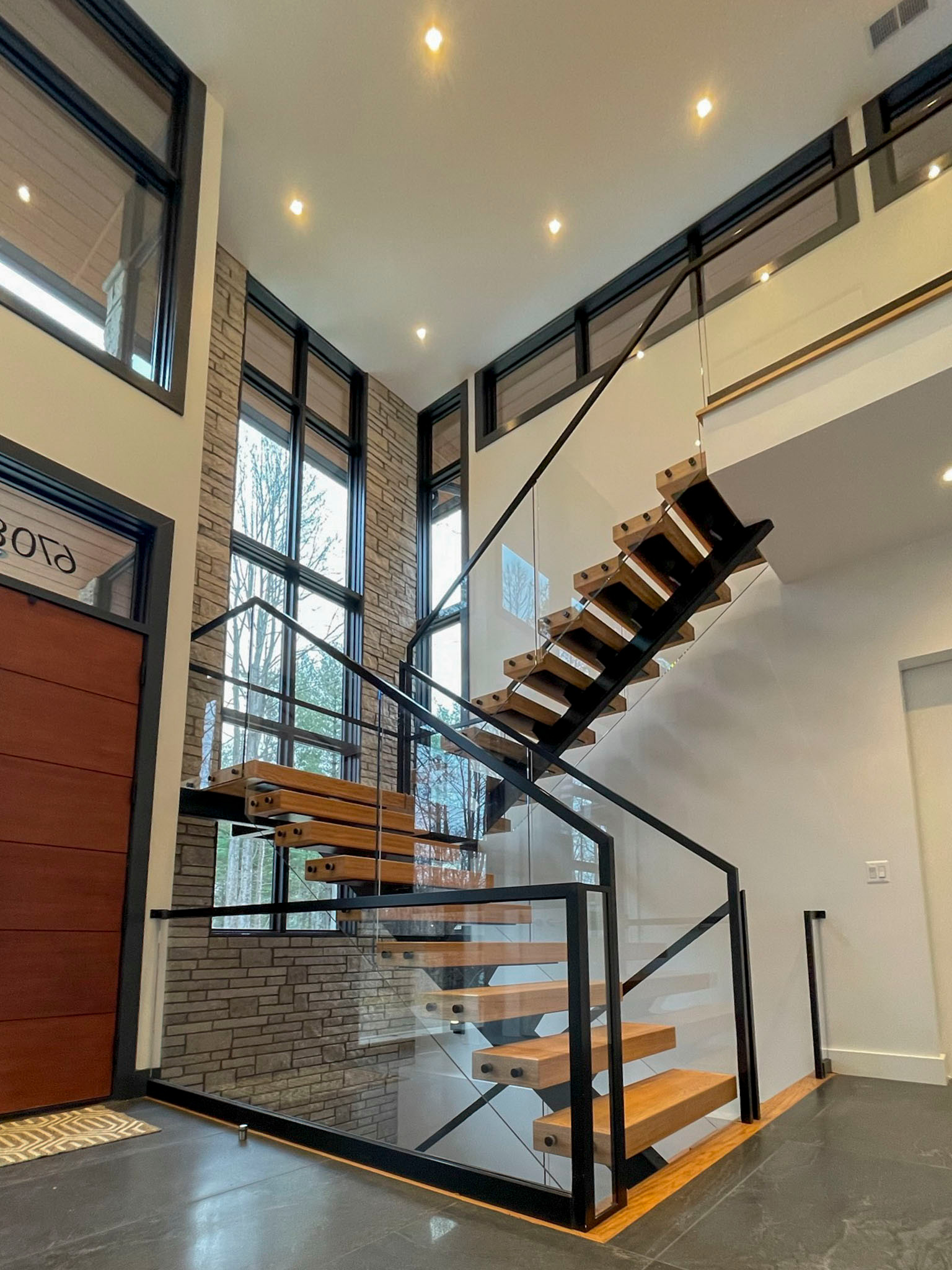 98_Sun Filled Modern Staircase Surrounded by Private Forest, Clifton VA 20124