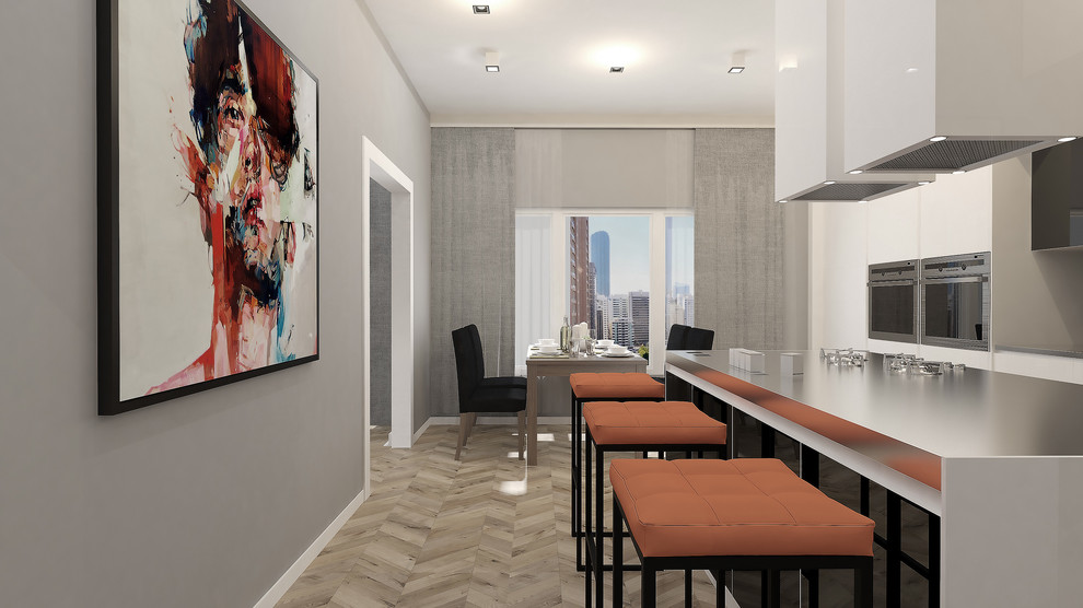 Апартаменты в скандинавском стиле для молодой семьи