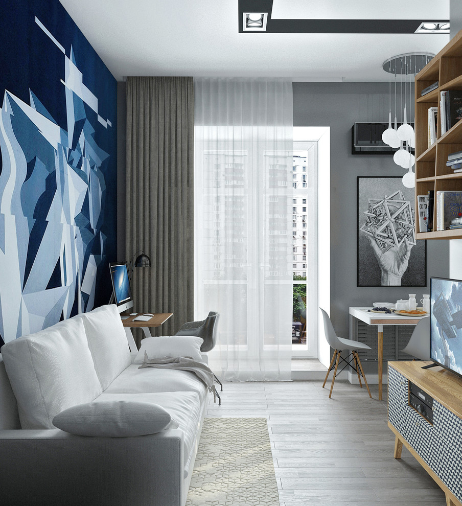 Интерьер квартиры в г. Москва для творческого человека из "Яндекса"