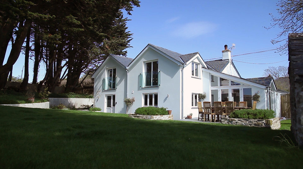 Inspiration for a contemporary house exterior in Cornwall.