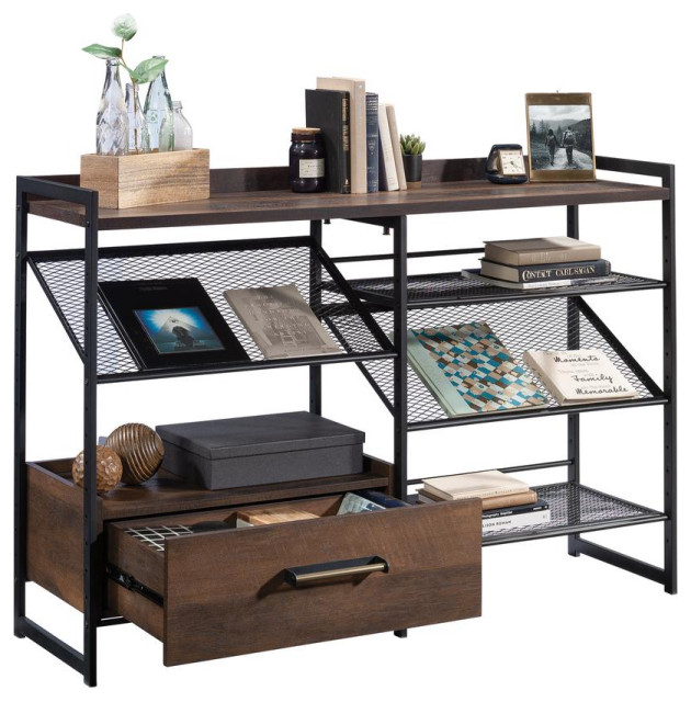 Briarbrook Horizontal Bookcase Contemporary Bookcases by