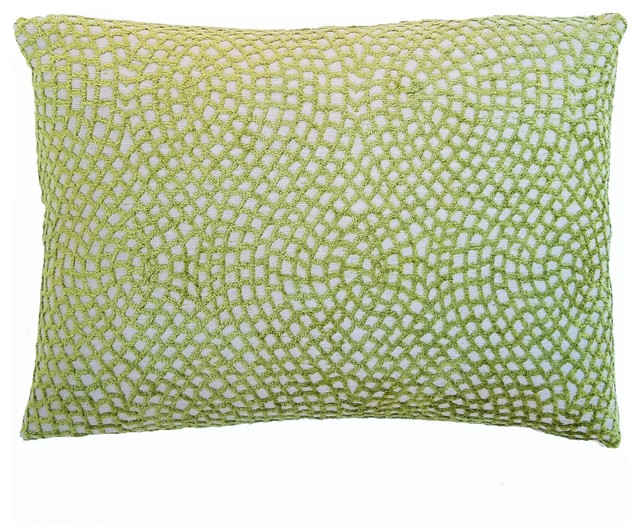 Mosaic Chartreuse Lumbar Pillow
