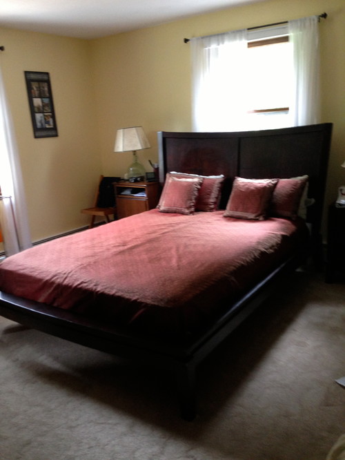 Is the headboard too tall above the mattress of this panel bed?