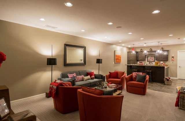 Model Home, Newark, OH klassisch-modern-keller