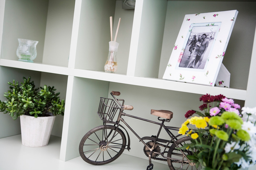 Green Media Unit - Shabby-chic Style - Kent - by All Cabinets Ltd