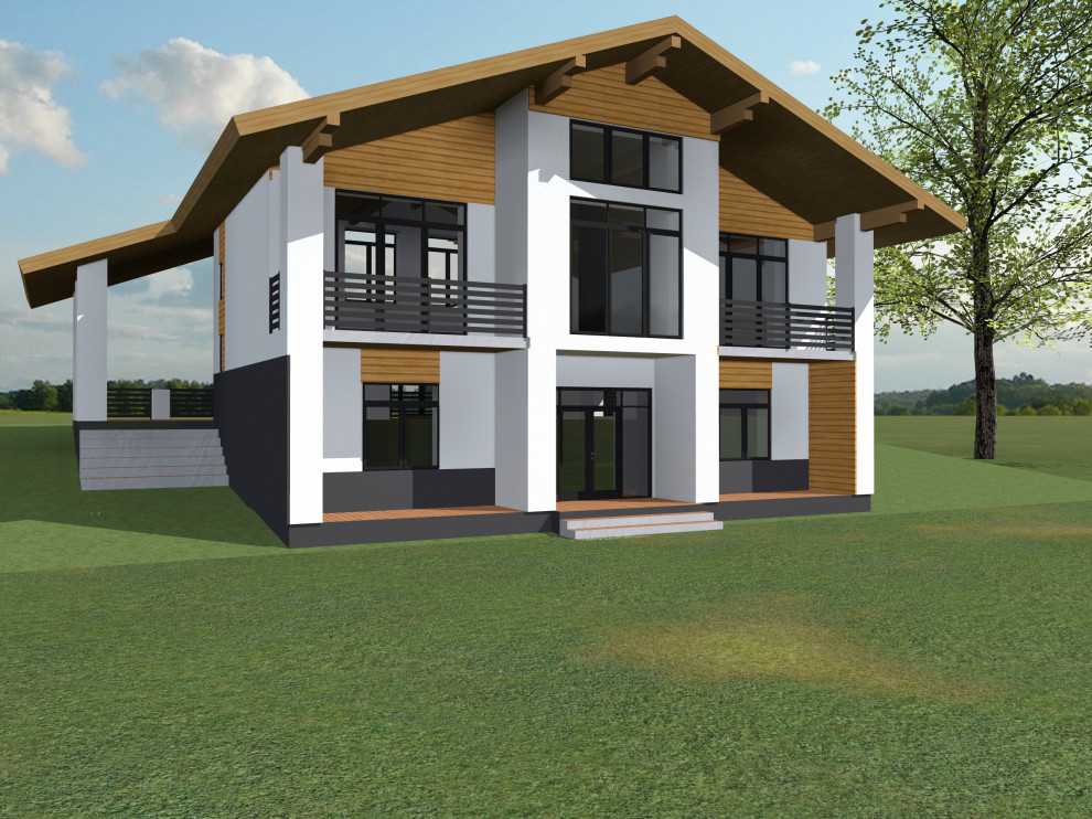 Проект отделки фасада дома