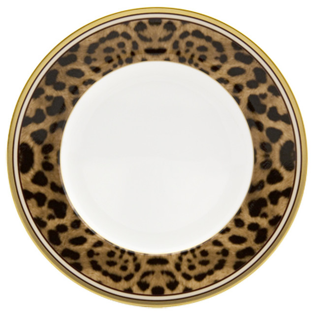Desert Leopard Plates, Set of 4 Transitional Salad And Dessert
