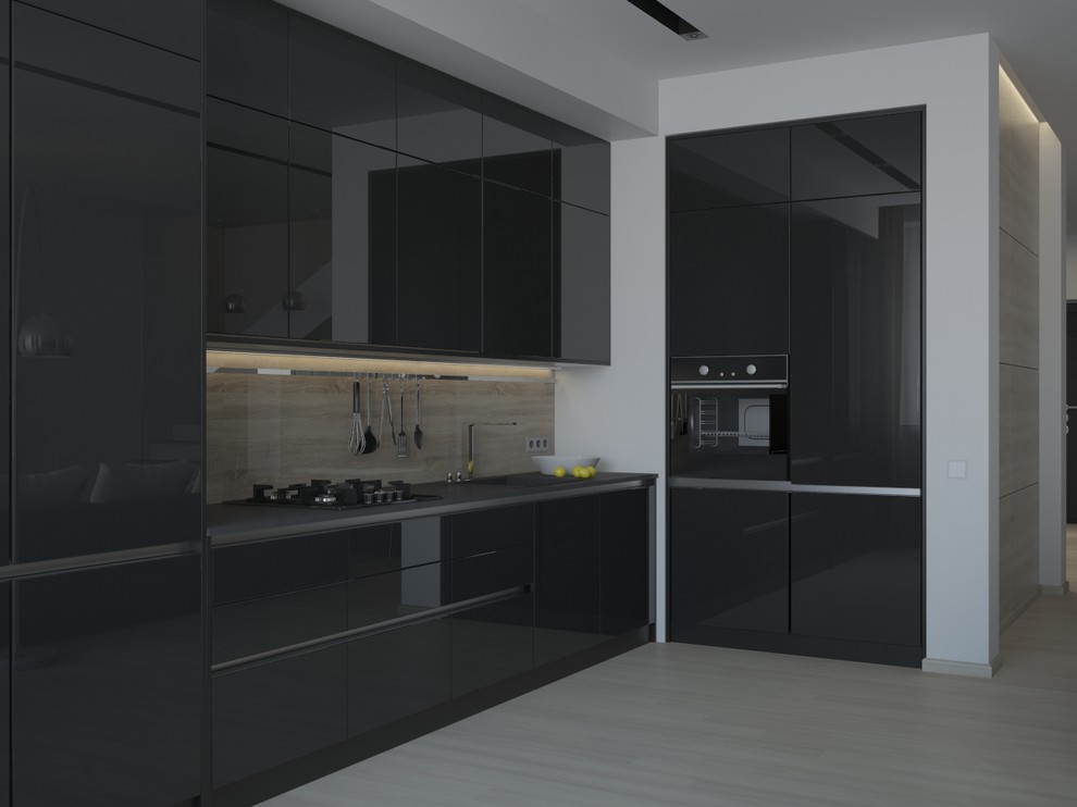 Гостиная - кухня в частном доме