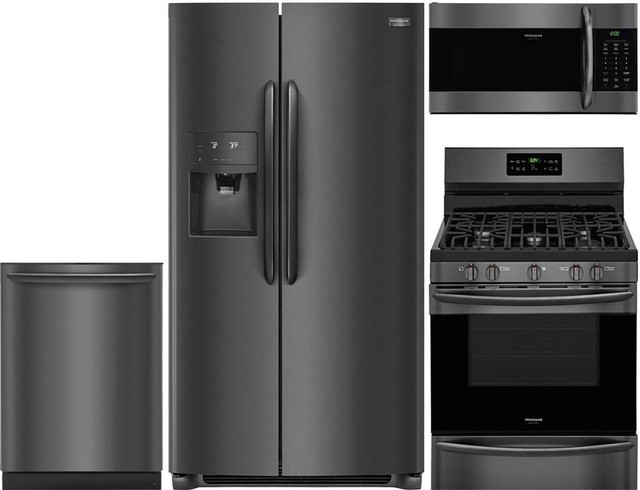 4 Piece Frigidaire Kitchen Package With Refrigerator