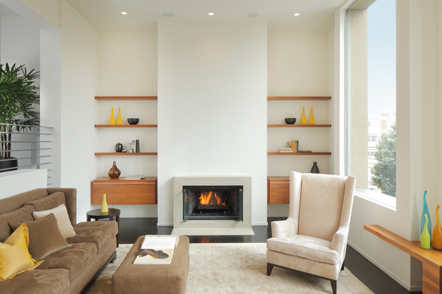 8 Ways To Frame Your Fireplace With Shelves, Shelves Around Fireplace Design