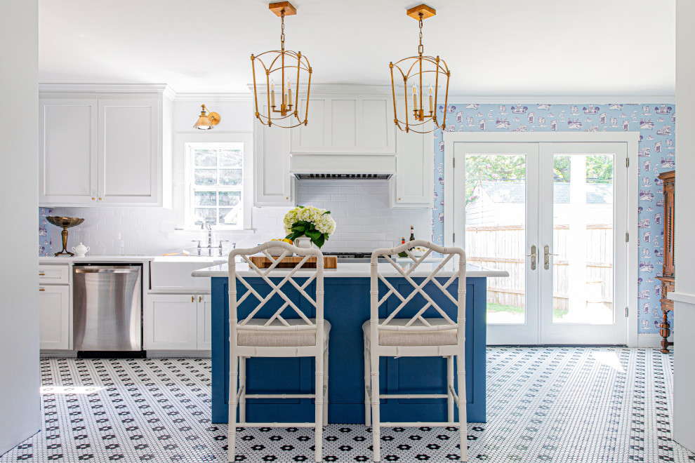 French Vintage Kitchen Design French Country Kitchen Dallas by