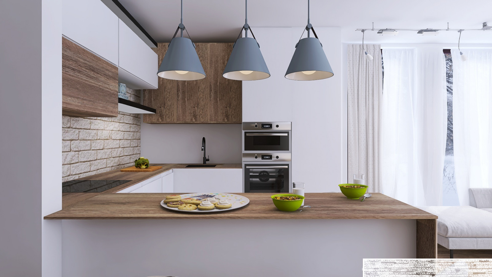 Кухня в доме массив Белоостров