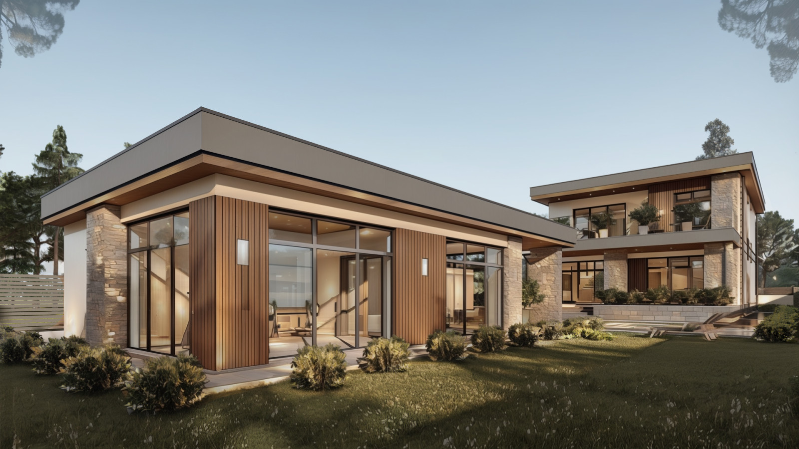 Дом на узком участке