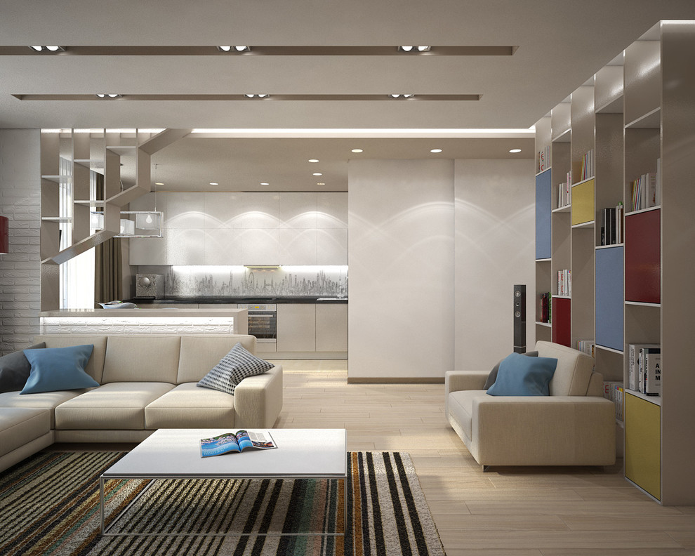 Дизайн-проект 3-х комнатной квартиры. Общая площадь 105 м2. Современный стиль