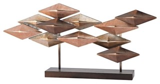 Sterling Heavy Metal Statuette, Bronze Gold and Rose Gold