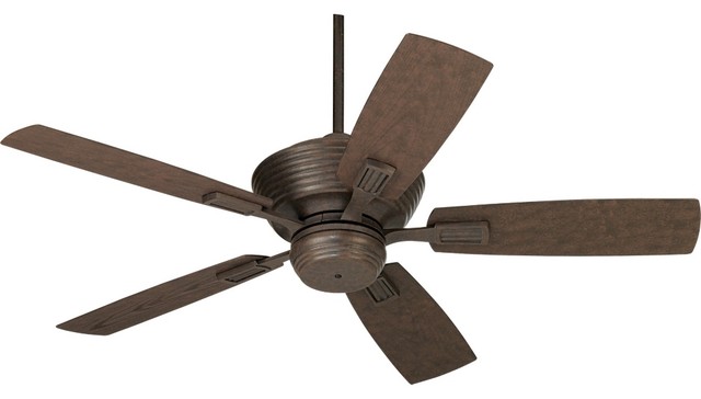 Traditional 52&quot;  Casa Vieja Bal Harbour Black Rust Outdoor Ceiling Fan