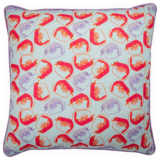 Prawn Print Cushion