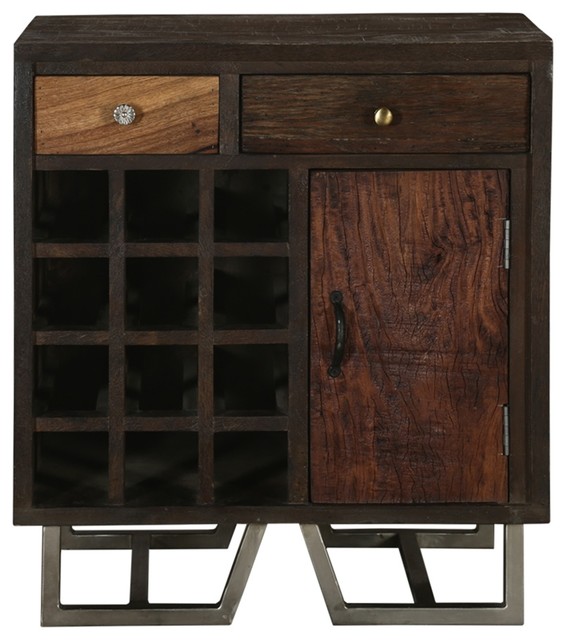 Modern Pioneer Reclaimed Wood Wine Cabinet Modern Pioneer Reclaimed Wood Wine Cabinet