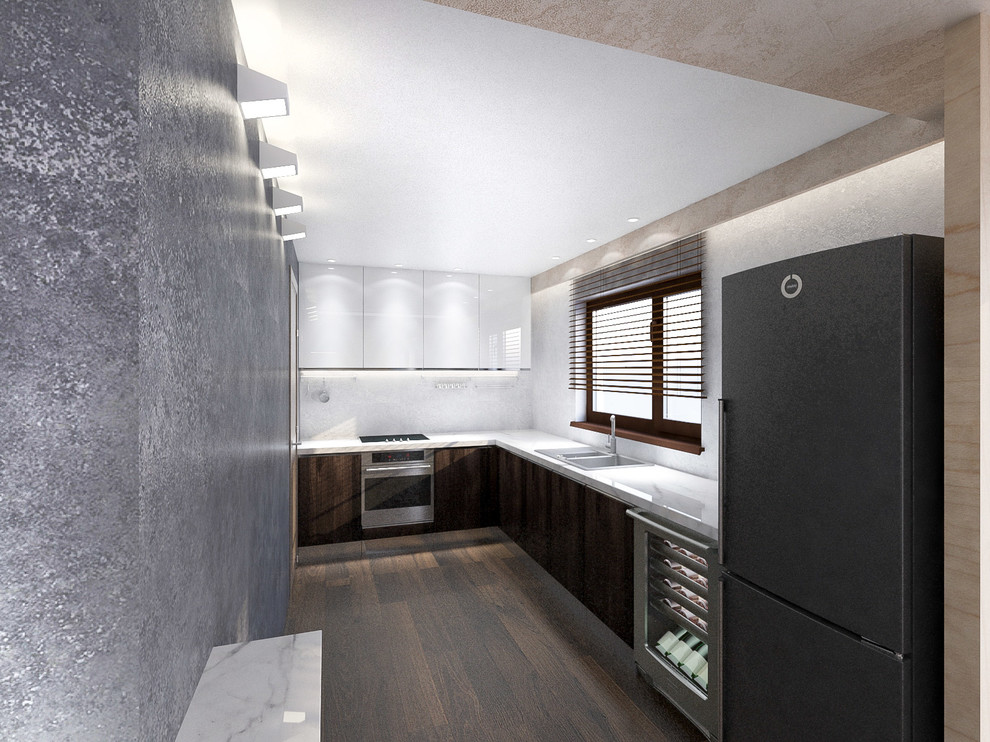 Интерер дома из морских контейнеров