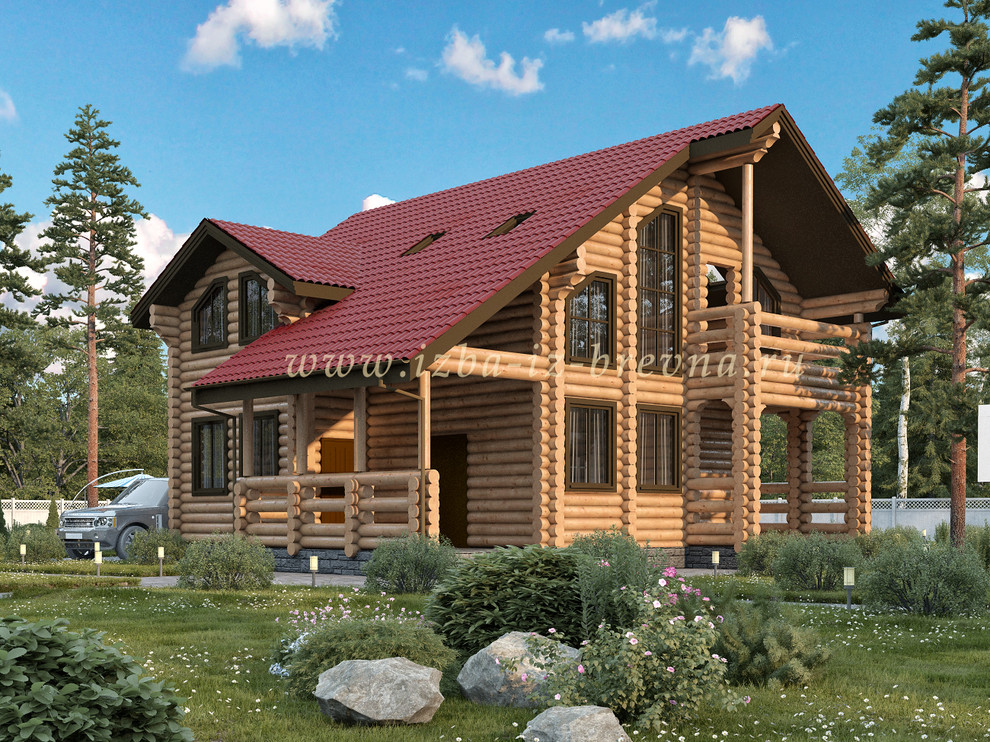Проекты домов из оцилиндрованного бревна и профилированного бруса