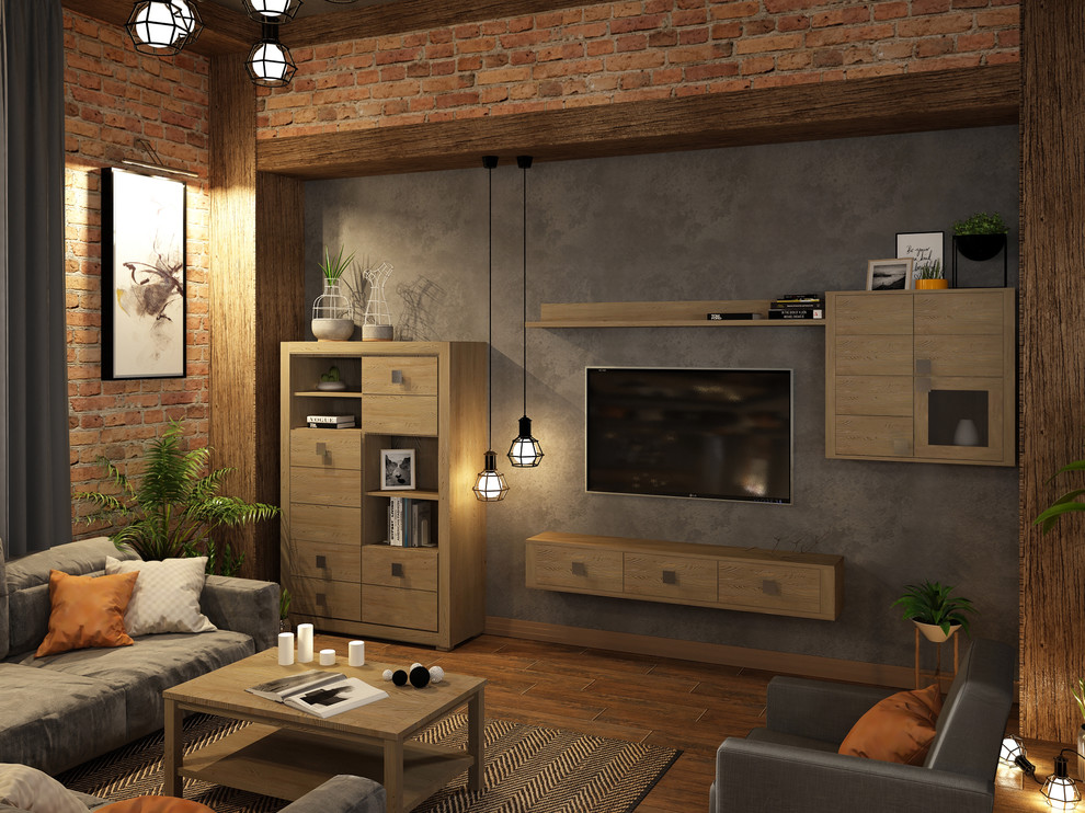 Спальня Темпо из массива с брашированнием