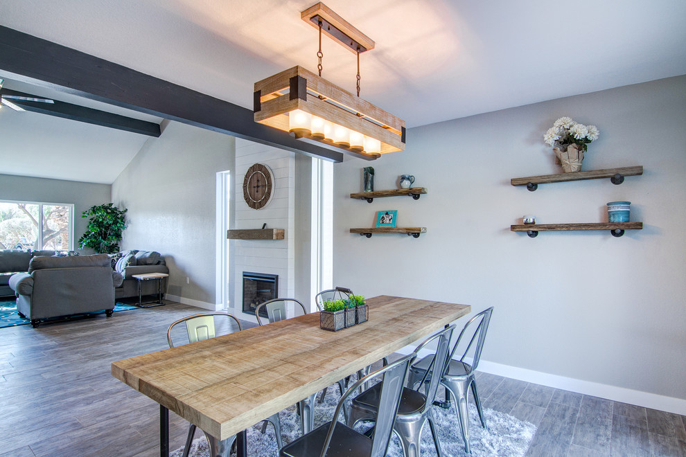 Inspiration for a transitional dining room remodel in Phoenix