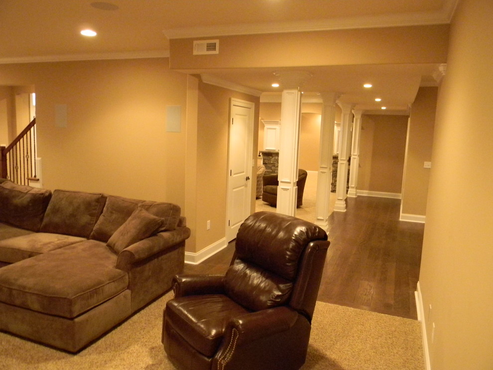 Basement - transitional basement idea
