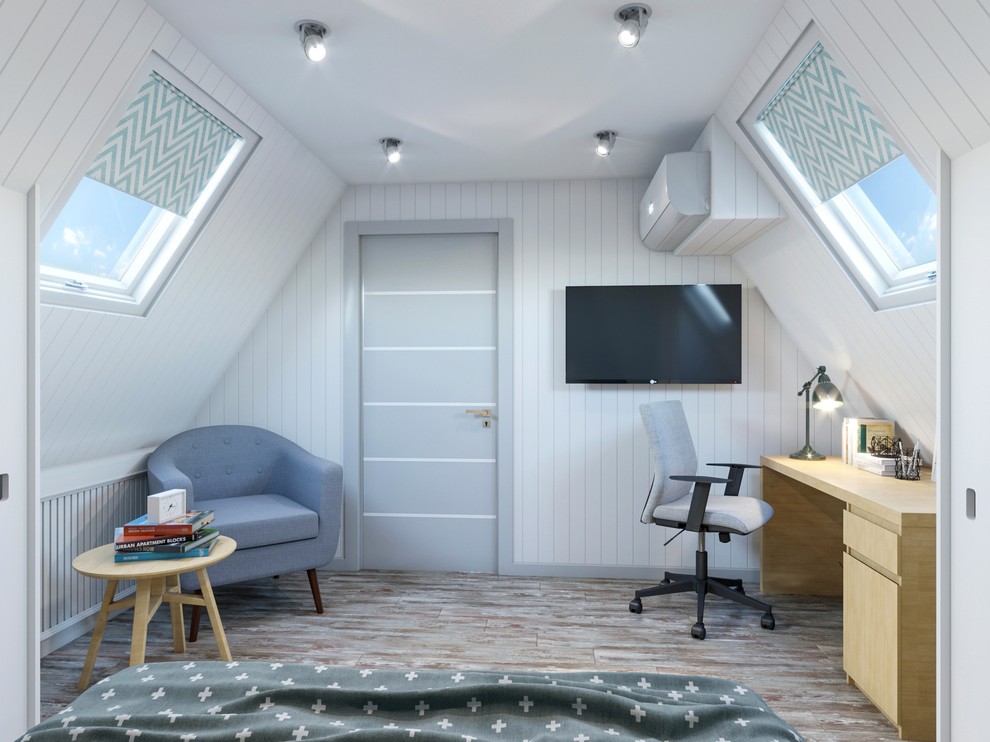 «Скандинавский лофт» мансардный этаж загородного дома