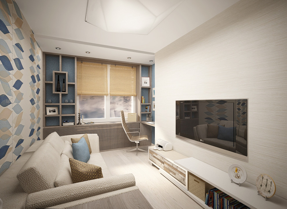 Проект интерьера квартиры в современном стиле, ул. Космонавтов, 105 м.кв.