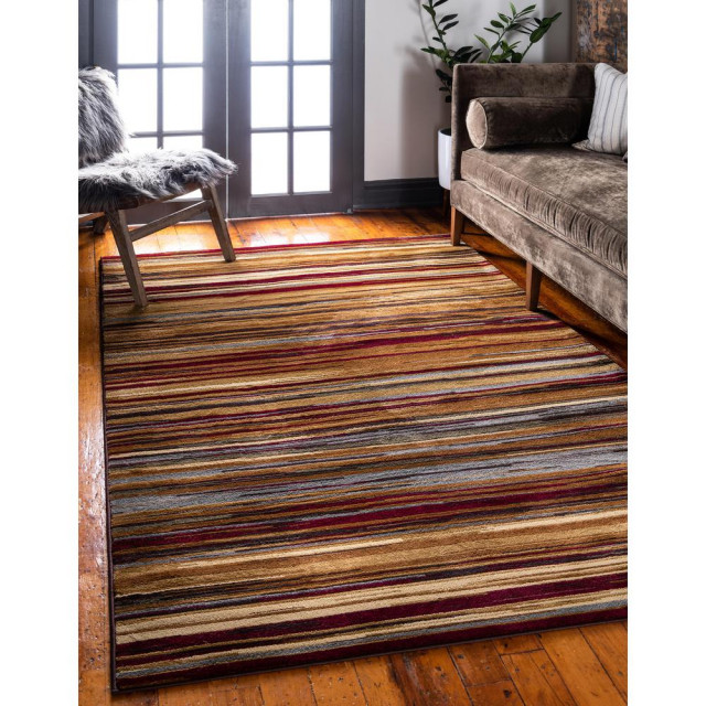 Unique Loom Icatu Barista Rug, 4'x6' Contemporary Area Rugs by
