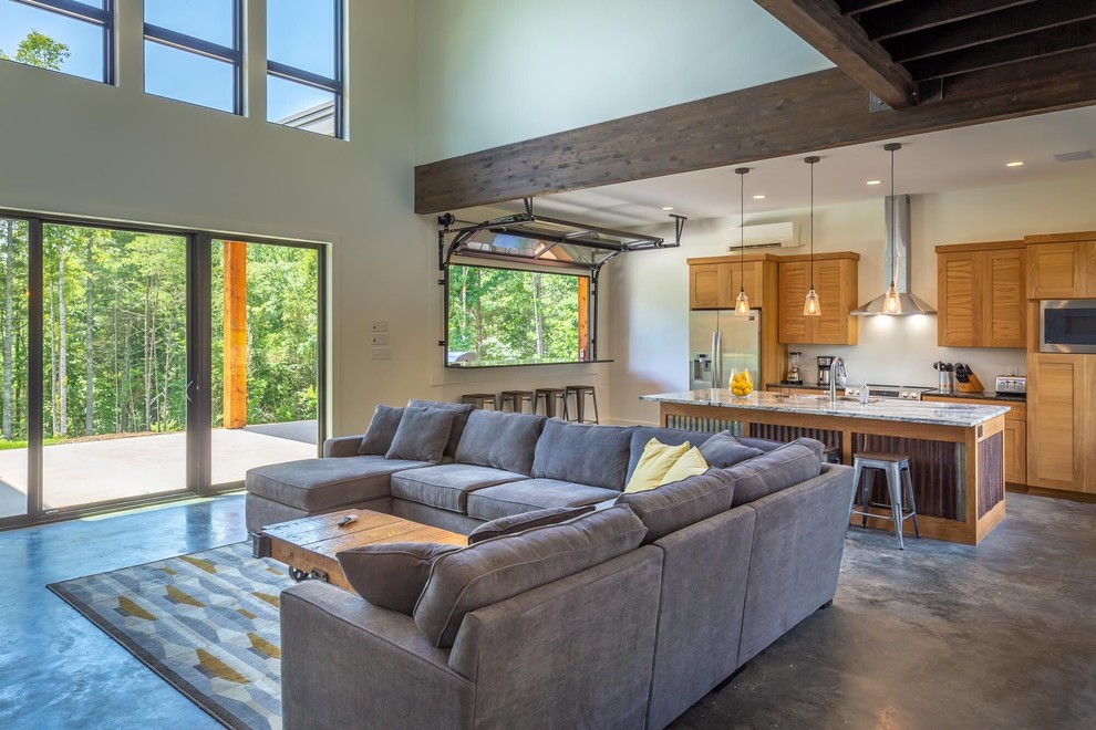 v&B Foundry House - Industrial - Family Room - Charlotte