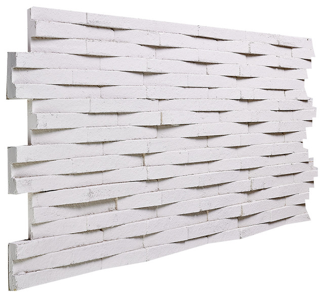 Woven Quartz Wall Panel Stone White