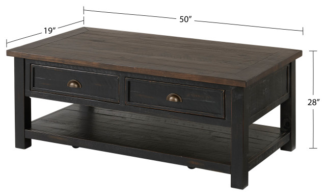 Monterey 50-inch Coffee Table - Transitional - Coffee Tables - by ...