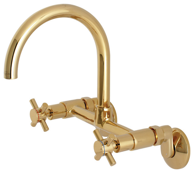 Kingston Brass Concord Wall Mount Kitchen Faucet Transitional Kingston Brass Concord Wall Mount Kitchen Faucet Transitional Faucets By Luxury Bath Collection