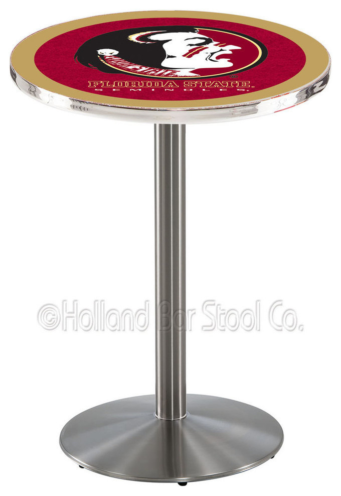 Holland Bar Stool L214 - Stainless Steel Florida State (Head) Pub Table