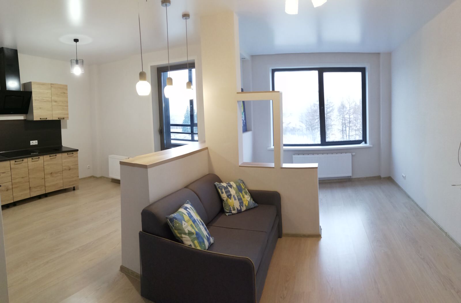 Ремонт студии жк коллизей