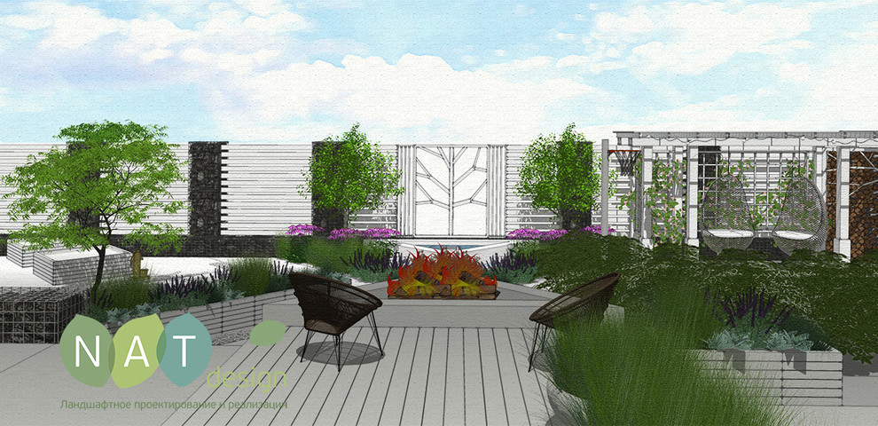 Маленький сад для активной семьи