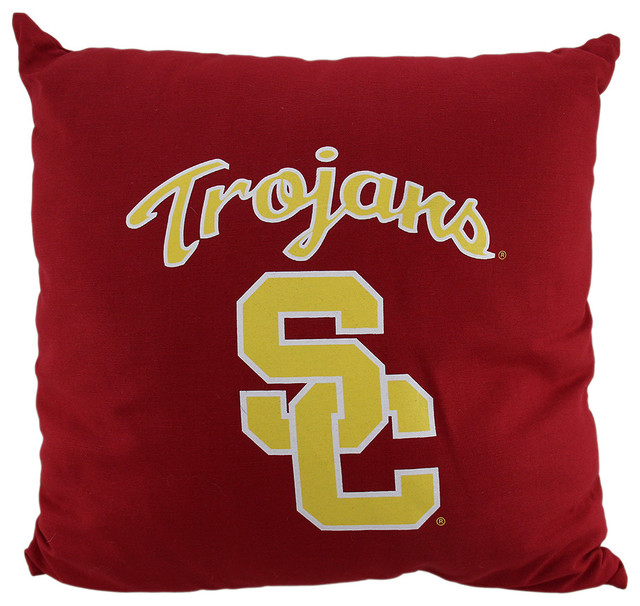 Ncaa University Of Southern California Trojans Team Color Throw Ncaa University Of Southern California Trojans Team Color Throw Pillow 18 Inch Contemporary Decorative Pillows By Zeckos